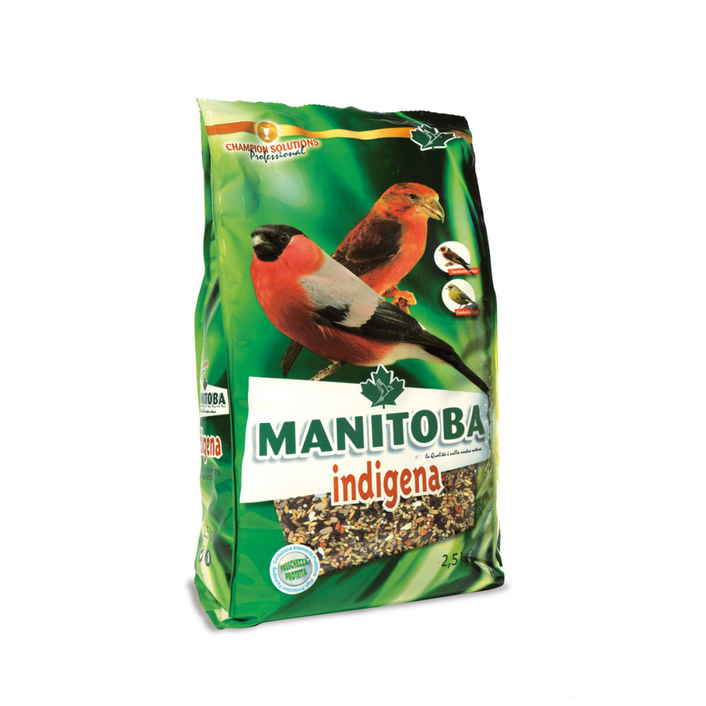 Manitoba Indigena 800 g | Mixtura Profesional para Camachuelos y Piquituertos