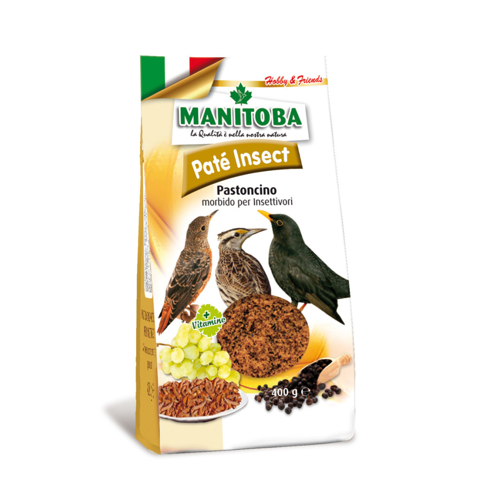 Manitoba Paté Insect 400 g | Pasta de Cría para Aves Insectívoras