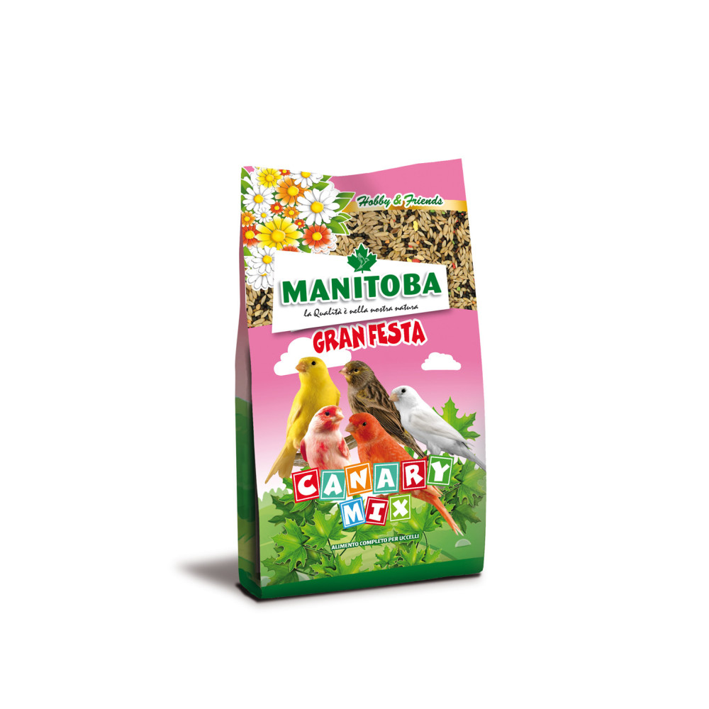 Manitoba Gran Festa Mix Canarino 500 g | Alimento Completo y Variado para Canarios