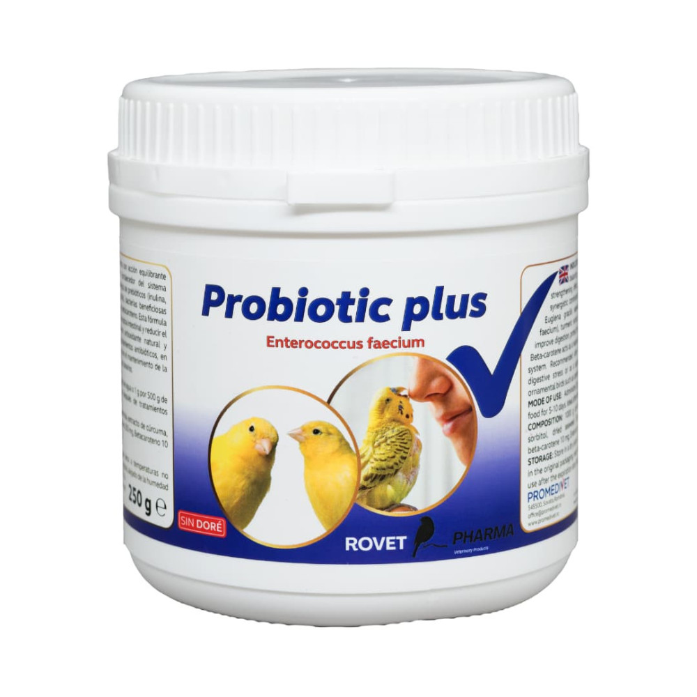 Probiotic Plus 250 g | Suplemento Probiótico y Prebiótico para Aves Ornamentales