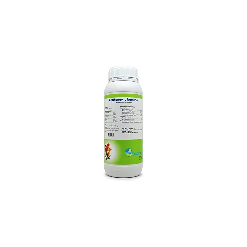 Antihongos & Bacterias Canariz 1 Litro | Higienizante y Conservador de Agua para Aves