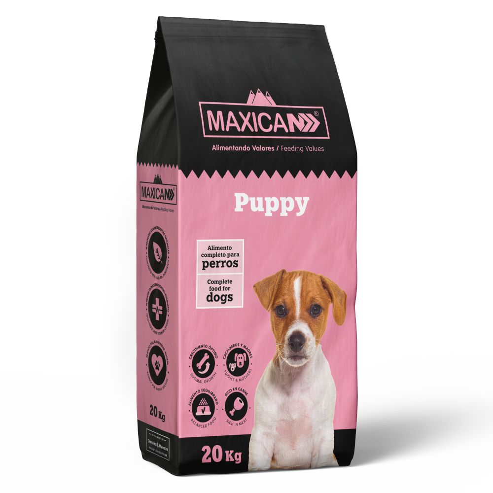 Pienso para Cachorros y Madres Maxican Puppy 20 kg| Alta Nutrición para Crecimiento