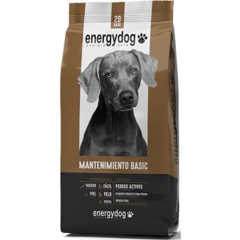 Pienso Energydog Mantenimiento Básico 20 kg | Alimento para Perros con Baja Actividad