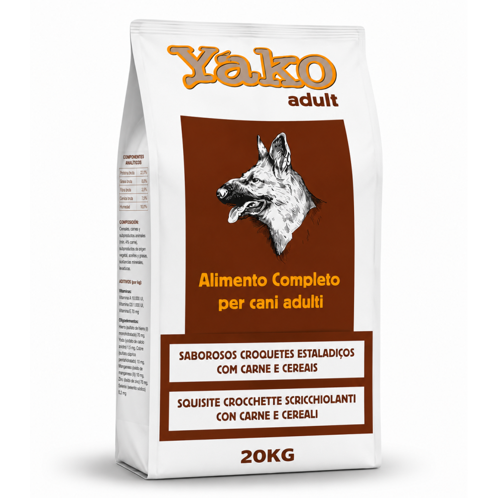 Yako Adult 20 kg | Alimento Completo para Perros