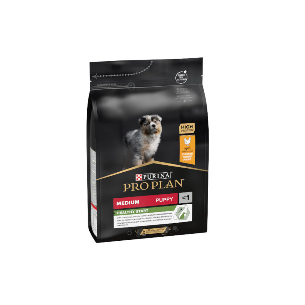 PURINA® PRO PLAN® Puppy Medium Healthy Start Pollo 3 kg | Pienso Completo para Cachorros de Razas Medianas