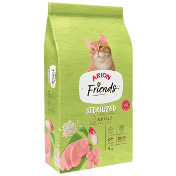 Arion Friends Cat Sterilized 9 kg | Pienso para gatos esterilizados