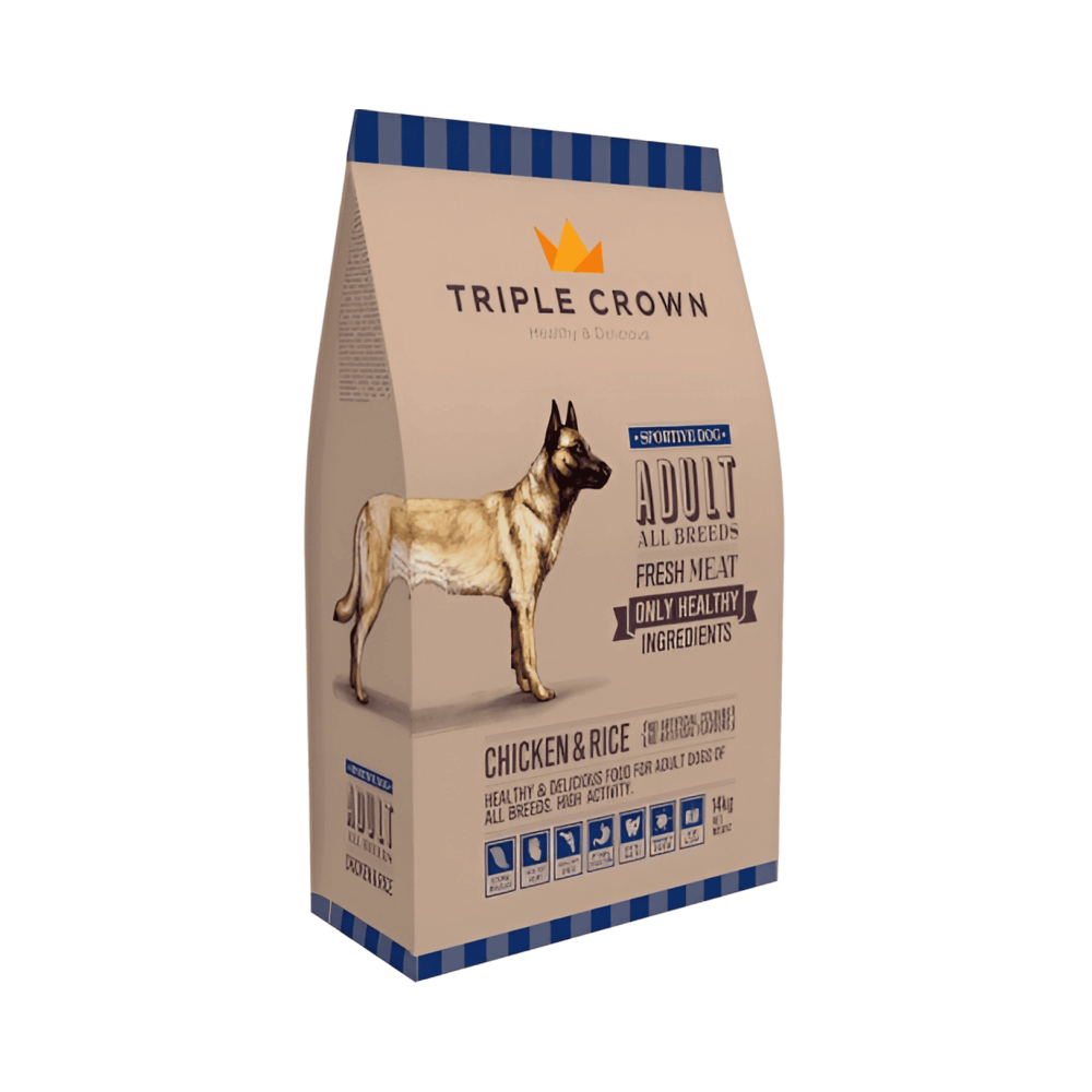Triple Crown Sportive Dog 14 kg | Pienso de Alta Energía para Perros Deportistas