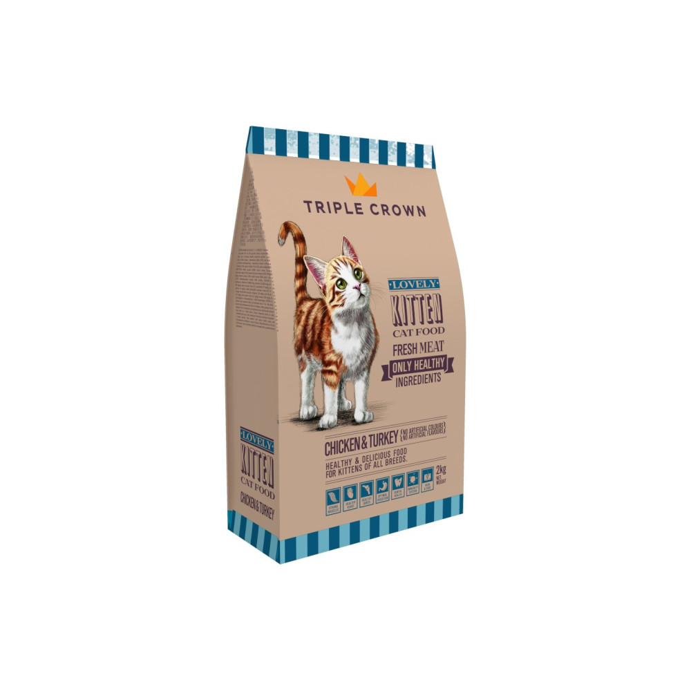 Triple Crown Lovely Kitten 2 kg | Pienso Premium para Gatitos en Crecimiento