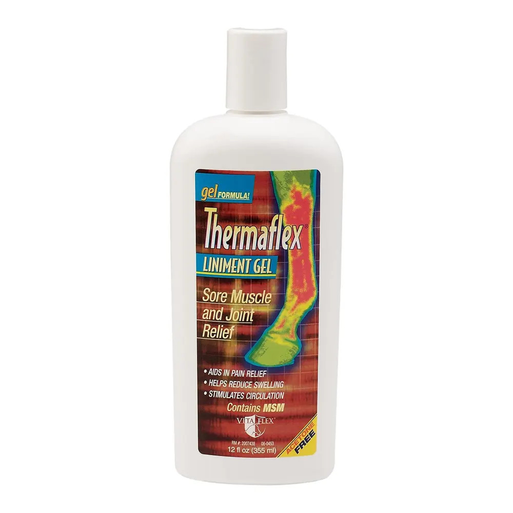 THERMAFLEX Liniment Gel 355 ml | Gel Tópico Frío-Calor para Músculos, Tendones y Articulaciones en Perros y Caballos