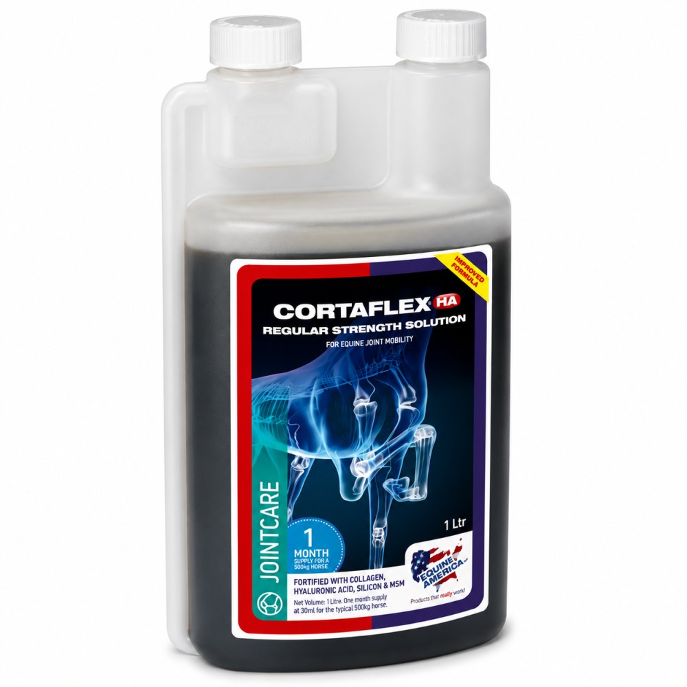 EQUINE AMERICA Cortaflex HA Regular Solution 1 L | Suplemento Líquido para Articulaciones de Caballos