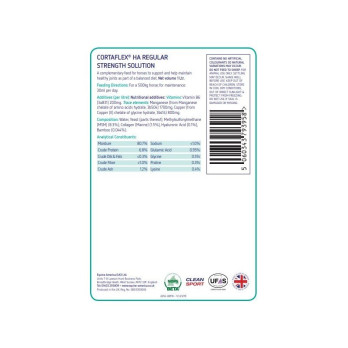EQUINE AMERICA Cortaflex HA Regular Solution 1 L | Suplemento Líquido para Articulaciones de Caballos
