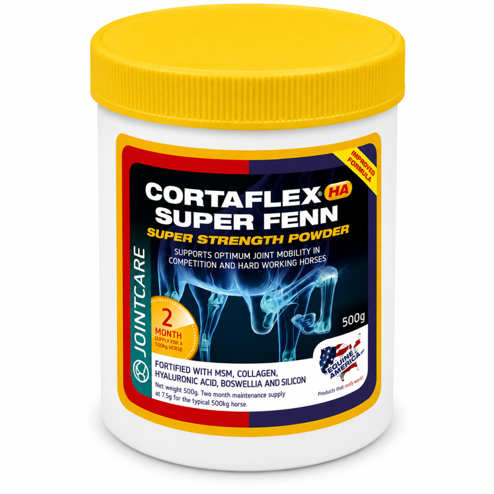 EQUINE AMERICA Cortaflex HA Super Fenn Powder 500 g | Suplemento Articular de Alta Potencia para Caballos