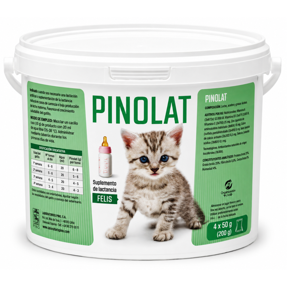 Pinolat Felis Leche Materna 4 x 50 g | Leche Maternizada para Gatitos