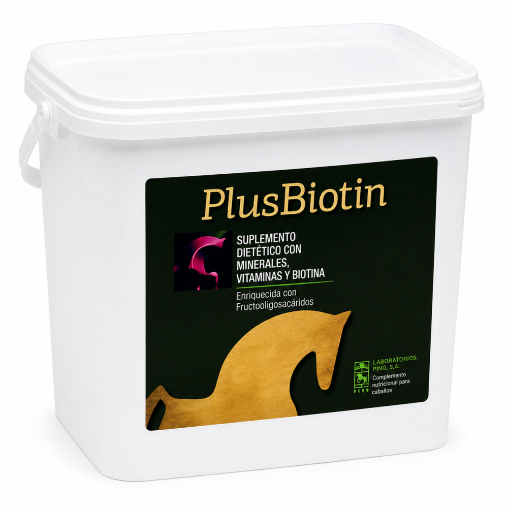 PlusBiotin 1 kg | Suplemento Nutricional con Biotina para Cascos y Pelaje de Caballos