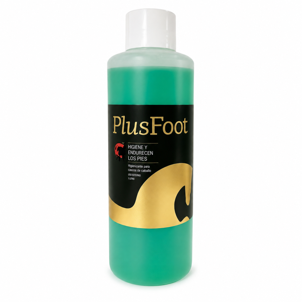 PLUSFOOT NEO 1 L | Higienizante y Endurecedor para Cascos de Caballos
