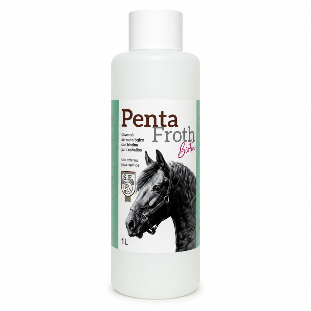 Pentafroth Biotin 1 L | Champú con Biotina para Caballos