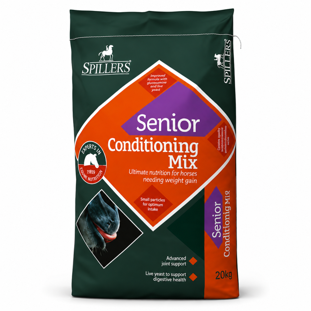 SPILLERS Senior Conditioning Mix 20 kg | Alimento Completo para Caballos Senior