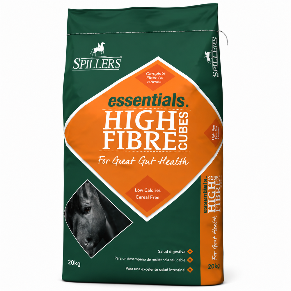 SPILLERS High Fibre Cubes 20 kg | Cubos de Fibra para Caballos y Ponis
