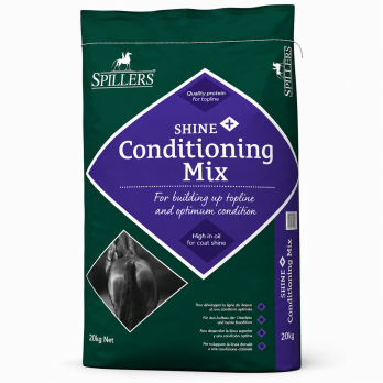 SPILLERS Shine + Conditioning Mix 20 kg | Alimento Completo para Caballos con Brillo y Condición Corporal