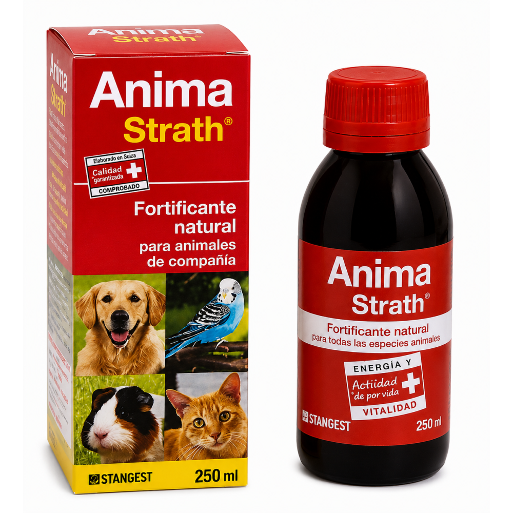 ANIMA STRATH 250 ml | Complemento Alimenticio Natural para Perros, Gatos, Aves y Otros Animales