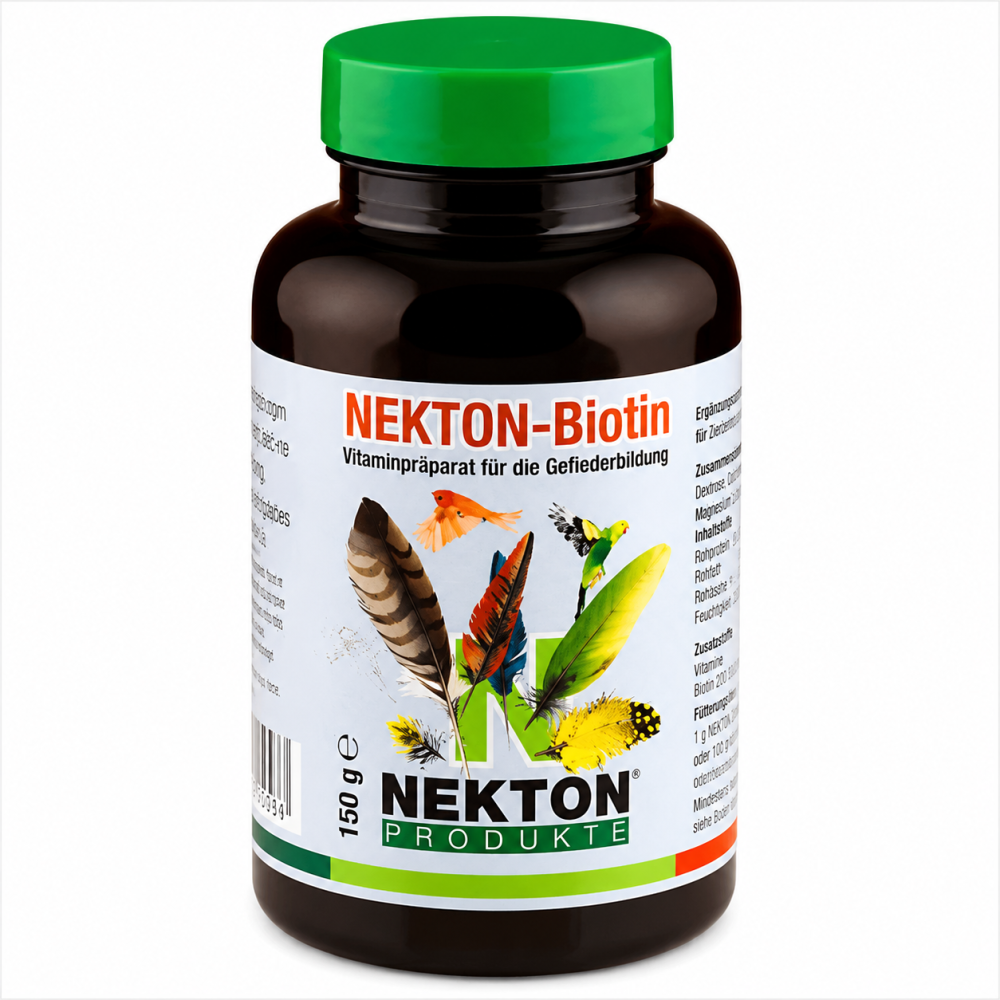Nekton Biotin 150 g | Suplemento para la Formación del Plumaje en Aves Ornamentales