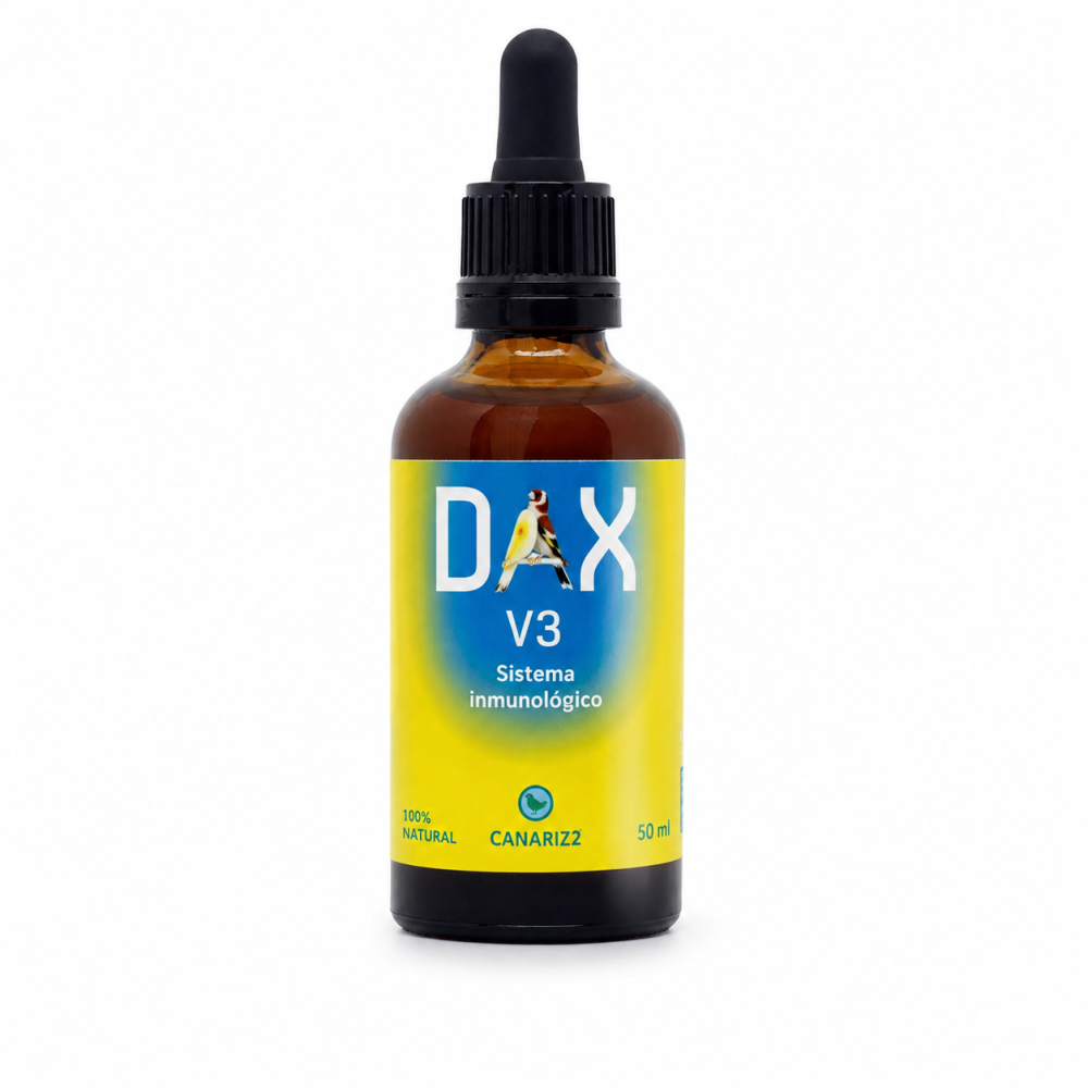 Anticoccidios Natural para Aves CANARIZ Dax V3 50 ml | Salud Intestinal y Prevención
